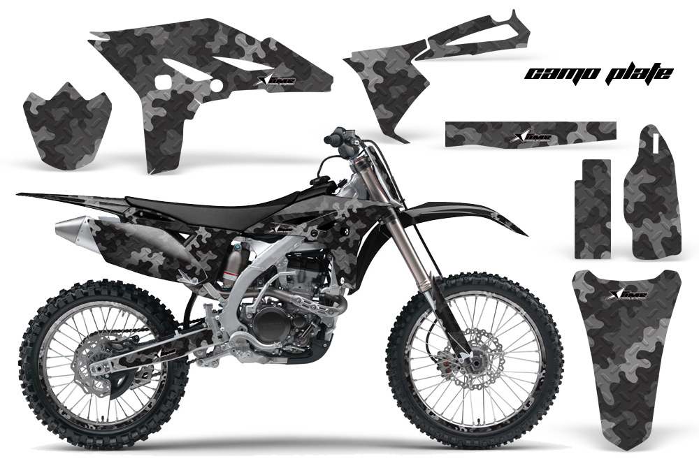 Yamaha YZ250F 2010 Graphics Kit CAMO PALTE-BLACK-NP